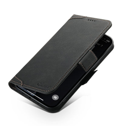 For iPhone 13 Pro SUTENI J07 Multifunctional Horizontal Flip Magsafe Leather Phone Case(Black) - iPhone 13 Pro Cases by Suteni | Online Shopping South Africa | PMC Jewellery | Buy Now Pay Later Mobicred