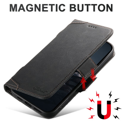 For iPhone 16 Pro Max SUTENI J07 Multifunctional Horizontal Flip Magsafe Leather Phone Case(Black) - iPhone 16 Pro Max Cases by Suteni | Online Shopping South Africa | PMC Jewellery | Buy Now Pay Later Mobicred