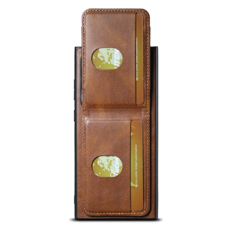 For Samsung Galaxy S24 Ultra 5G Suteni H03 Oil Wax Leather Wallet Stand Back Phone Case(Brown) - free shipping - PMC Jewellery - Order now!