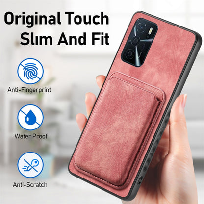 For OPPO K11X 5G Retro Leather Card Bag Magnetic Phone Case(Pink) - OPPO Cases by PMC Jewellery | Online Shopping South Africa | PMC Jewellery | Buy Now Pay Later Mobicred
