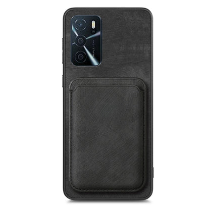 For OPPO A72 5G Retro Leather Card Bag Magnetic Phone Case(Black) - OPPO Cases by PMC Jewellery | Online Shopping South Africa | PMC Jewellery | Buy Now Pay Later Mobicred