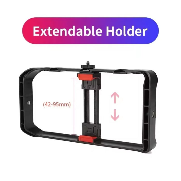JMARY MT-33 Phone Stand Tripod ABS Video Recording Vlog Mobile Phone Rig Cage - free shipping - PMC TechLife - Order now!