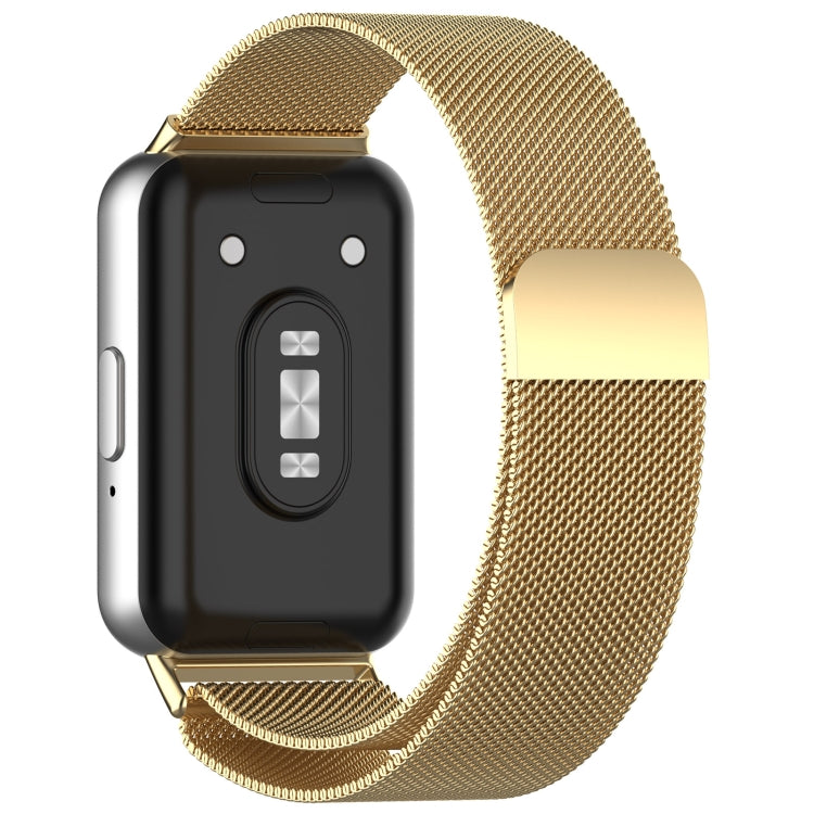 For Samsung Galaxy Fit 3 Milanese Metal Steel Mesh Watch Band(Gold) - Watch Bands by PMC TechLife | Online Shopping South Africa | PMC TechLife