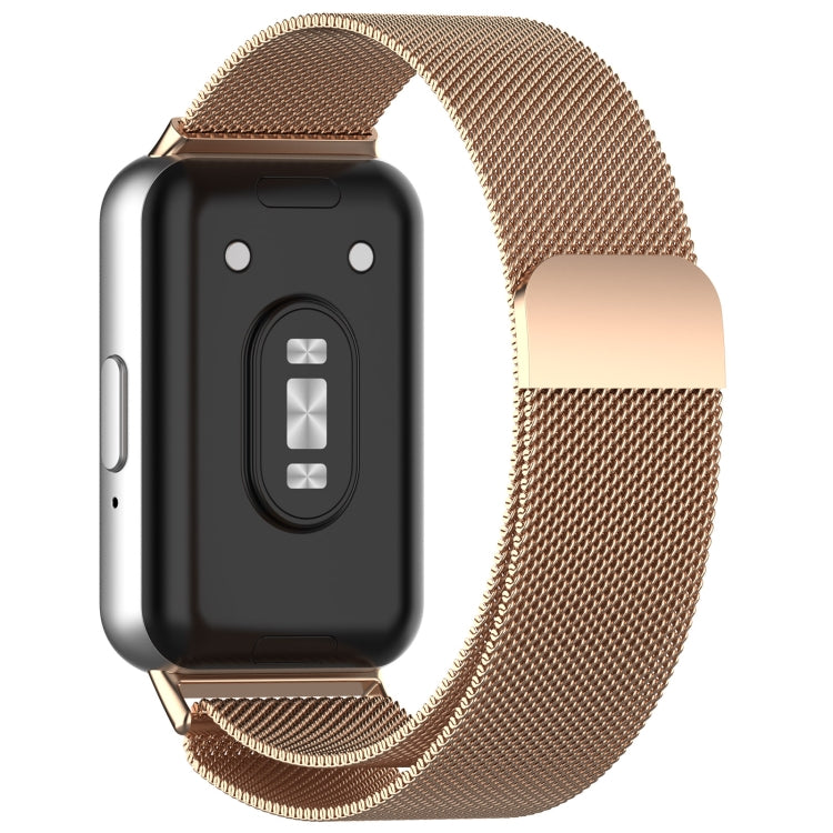 For Samsung Galaxy Fit 3 Milanese Metal Steel Mesh Watch Band(Rose Gold) - free shipping - PMC TechLife - Order now!