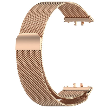 For Samsung Galaxy Fit 3 Milanese Metal Steel Mesh Watch Band(Rose Gold) - Watch Bands by PMC Jewellery | Online Shopping South Africa | PMC Jewellery