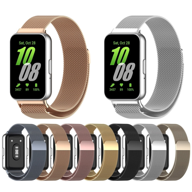 For Samsung Galaxy Fit 3 Milanese Metal Steel Mesh Watch Band(Gray) - Watch Bands by PMC TechLife | Online Shopping South Africa | PMC TechLife
