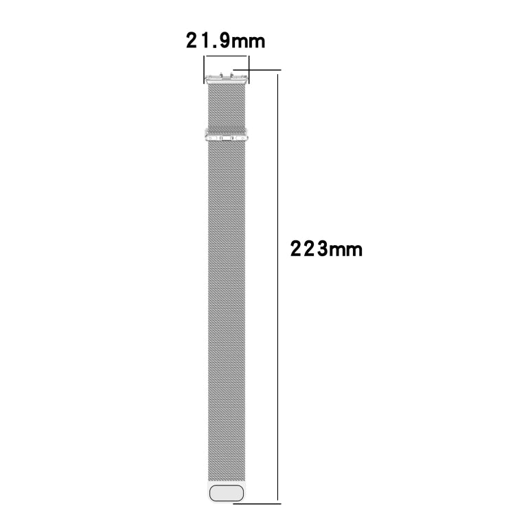 For Samsung Galaxy Fit 3 Milanese Metal Steel Mesh Watch Band(Gray) - Watch Bands by PMC TechLife | Online Shopping South Africa | PMC TechLife