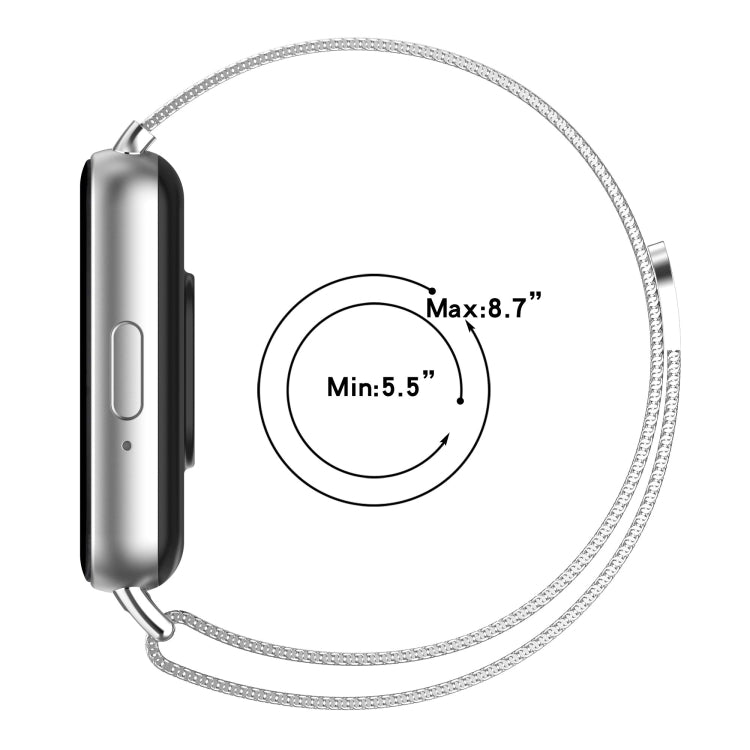 For Samsung Galaxy Fit 3 Milanese Metal Steel Mesh Watch Band(Gray) - Watch Bands by PMC TechLife | Online Shopping South Africa | PMC TechLife