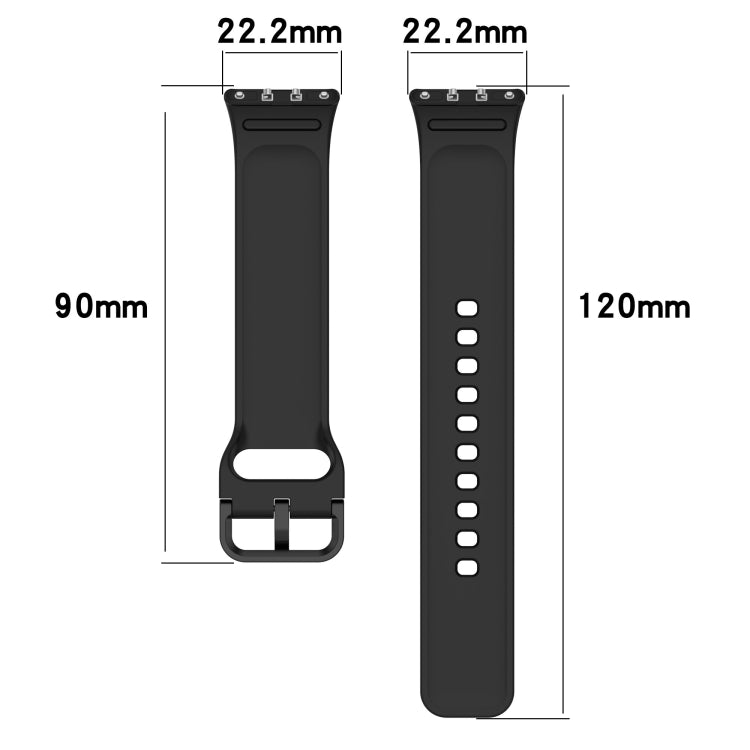 For Samsung Galaxy Fit 3 SM-R390 Solid Color Buckle Silicone Watch Band(Wine Red) - Watch Bands by PMC Jewellery | Online Shopping South Africa | PMC Jewellery