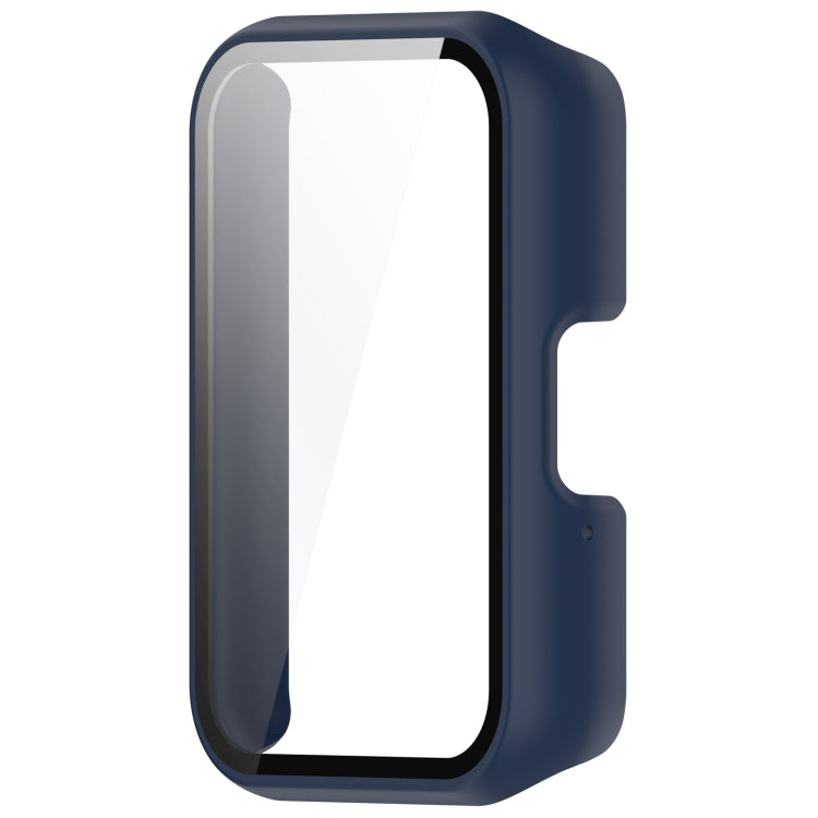 For Samsung Galaxy Fit 3 SM-R390 PC + Tempered Glass Film Integrated Watch Protective Case(Midnight Blue) - Watch Cases by PMC TechLife | Online Shopping South Africa | PMC TechLife