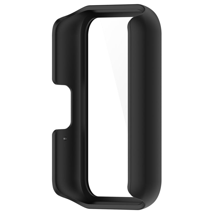 For Samsung Galaxy Fit 3 SM-R390 PC + Tempered Glass Film Integrated Watch Protective Case(Black) - Watch Cases by PMC TechLife | Online Shopping South Africa | PMC TechLife | Buy Now Pay Later Mobicred