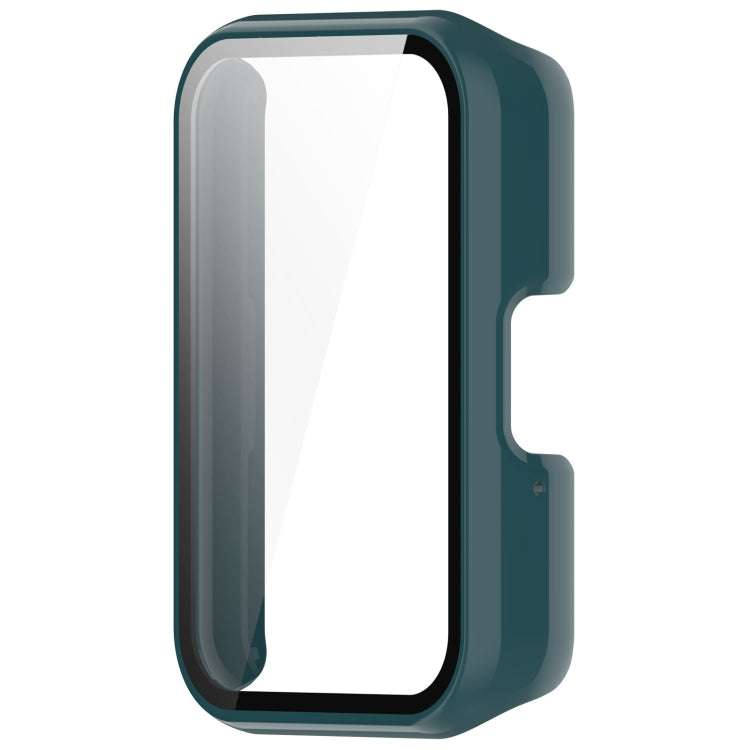 For Samsung Galaxy Fit 3 SM-R390 PC + Tempered Glass Film Integrated Watch Protective Case(Pine Green) - Watch Cases by PMC TechLife | Online Shopping South Africa | PMC TechLife | Buy Now Pay Later Mobicred