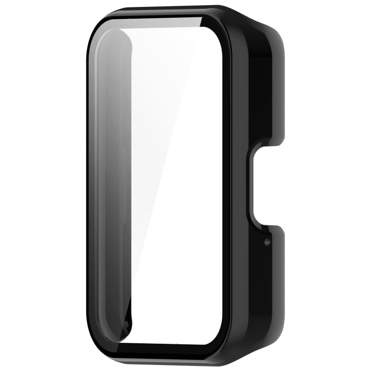 For Samsung Galaxy Fit 3 SM-R390 PC + Tempered Glass Film Integrated Watch Protective Case(Bright Black) - Watch Cases by PMC TechLife | Online Shopping South Africa | PMC TechLife