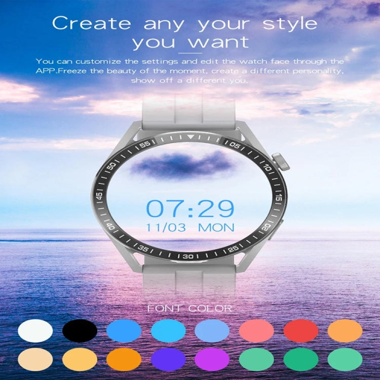 GT3 1.32 inch Color Screen Smart Watch, Support Bluetooth Call / Heart Rate / Blood Pressure / Blood Oxygen Monitoring(Silver) - Smart Watches by PMC TechLife | Online Shopping South Africa | PMC TechLife