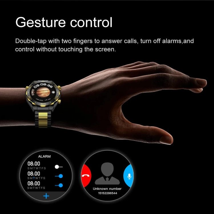 Z91 Pro Max 1.52 inch Color Screen Smart Watch,Support Bluetooth Call / Heart Rate / Blood Pressure / Blood Oxygen Monitoring(Gold) - Smart Watches by PMC TechLife | Online Shopping South Africa | PMC TechLife