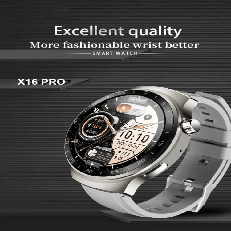 X16pro 1.53 inch Color Screen Smart Watch, Support Bluetooth Call / Heart Rate / Blood Pressure / Blood Oxygen Monitoring(Black) - Smart Watches by PMC TechLife | Online Shopping South Africa | PMC TechLife