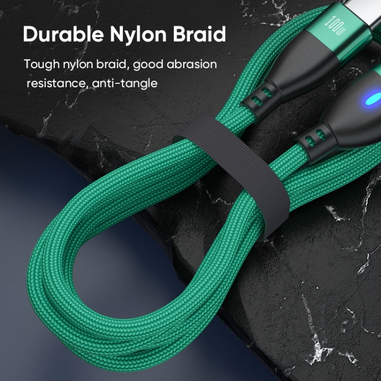 ENKAY 3 in 1 PD100W Type-C to Type-C / 8 Pin / Micro USB Magnetic Fast Charging Cable, Cable Length:1m(Red) - free shipping - PMC Jewellery - Order now!