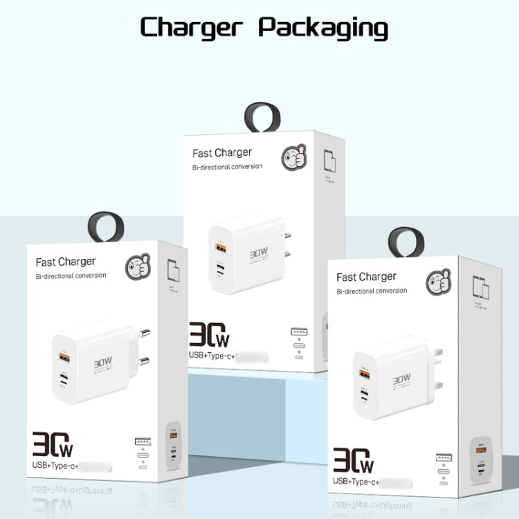 PD30W USB-C / Type-C + 8 Pin + USB-A Reverse Charger Suitable for iPhone Series(US Plug) - free shipping - PMC Jewellery - Order now!