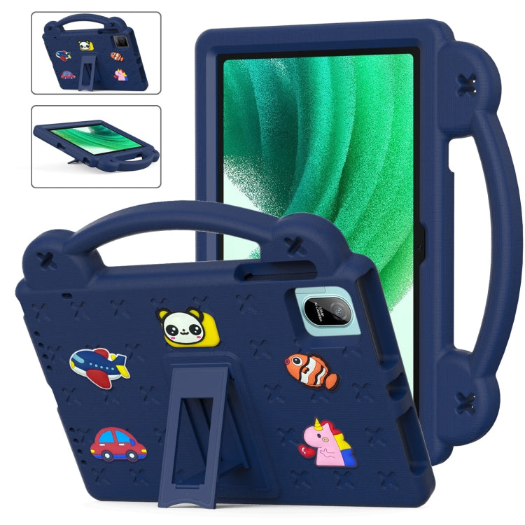 For Blackview Oscal Pad 15 2023 / Tab 11 Handle Kickstand Children EVA Shockproof Tablet Case(Navy Blue) - free shipping - PMC TechLife - Order now!