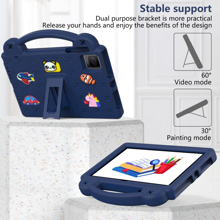 For Blackview Oscal Pad 15 2023 / Tab 11 Handle Kickstand Children EVA Shockproof Tablet Case(Navy Blue) - free shipping - PMC TechLife - Order now!