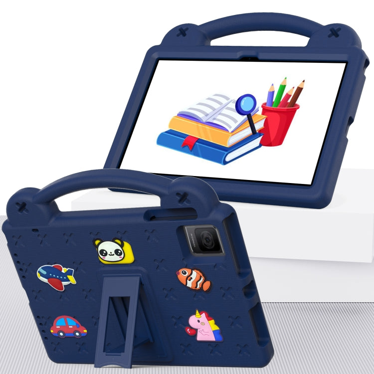 For Blackview Oscal Pad 15 2023 / Tab 11 Handle Kickstand Children EVA Shockproof Tablet Case(Navy Blue) - free shipping - PMC TechLife - Order now!