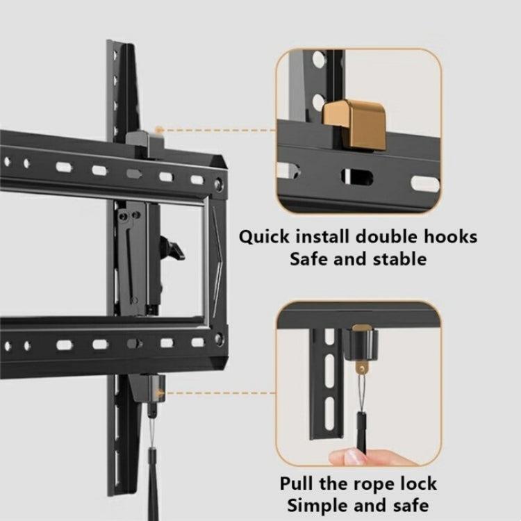 NB DF80-T Angle Adjustable Television Holder Universal 65-90 inch TV Wall Mount Bracket - TV Brackets & Mounts by PMC Jewellery | Online Shopping South Africa | PMC Jewellery | Buy Now Pay Later Mobicred