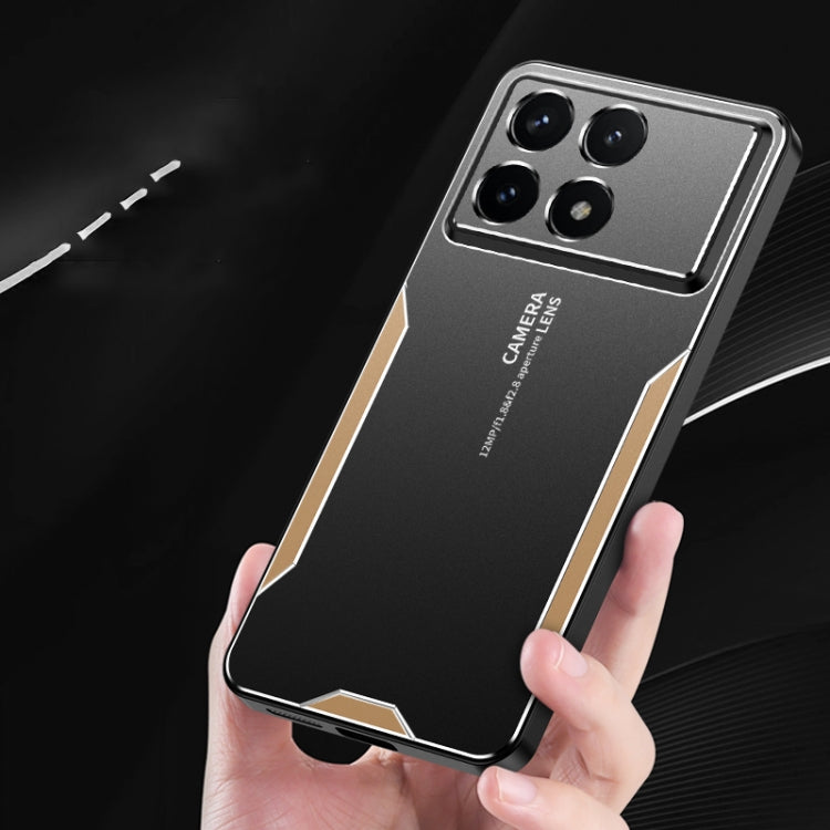 For Xiaomi Redmi K70 Pro Blade Series TPU Hybrid Metal Phone Case(Blue) - Xiaomi Cases by PMC Jewellery | Online Shopping South Africa | PMC Jewellery | Buy Now Pay Later Mobicred