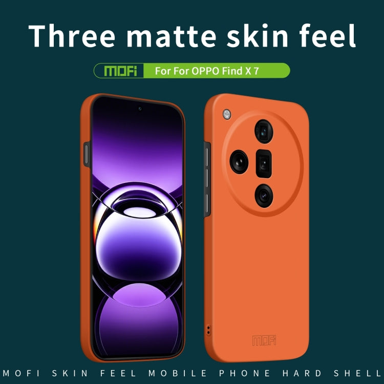 For OPPO Find X7 MOFI Qin Series Skin Feel All-inclusive PC Phone Case(Blue) - OPPO Cases by MOFI | Online Shopping South Africa | PMC TechLife | Buy Now Pay Later Mobicred