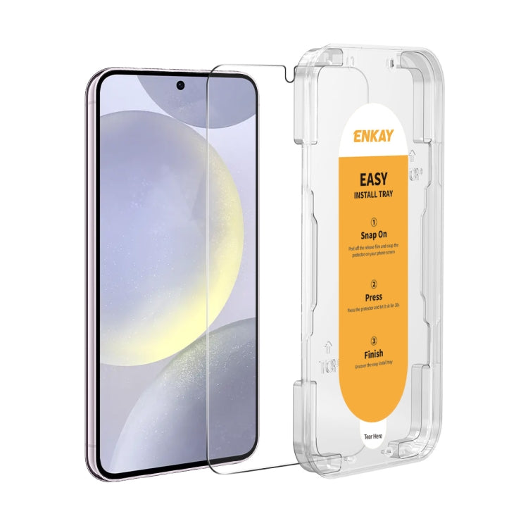 For Samsung Galaxy S24 5G ENKAY Easy Install 0.18mm High Alumina Silicon Full Glass Film, Support Ultrasonic Unlock - free shipping - PMC Jewellery - Order now!