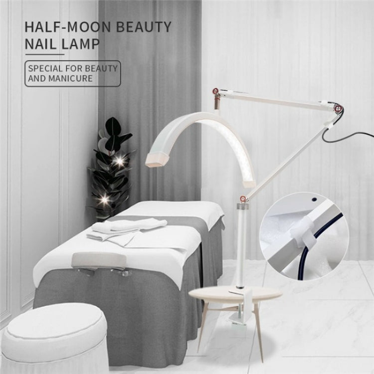 HD-M3X For Eyelash Extensions / Tattoo / Nail Art Lighting Lamp 16 inch Clip-on Half Moon Desk Lamp(US Plug) - Selfie Light by PMC Jewellery | Online Shopping South Africa | PMC Jewellery | Buy Now Pay Later Mobicred