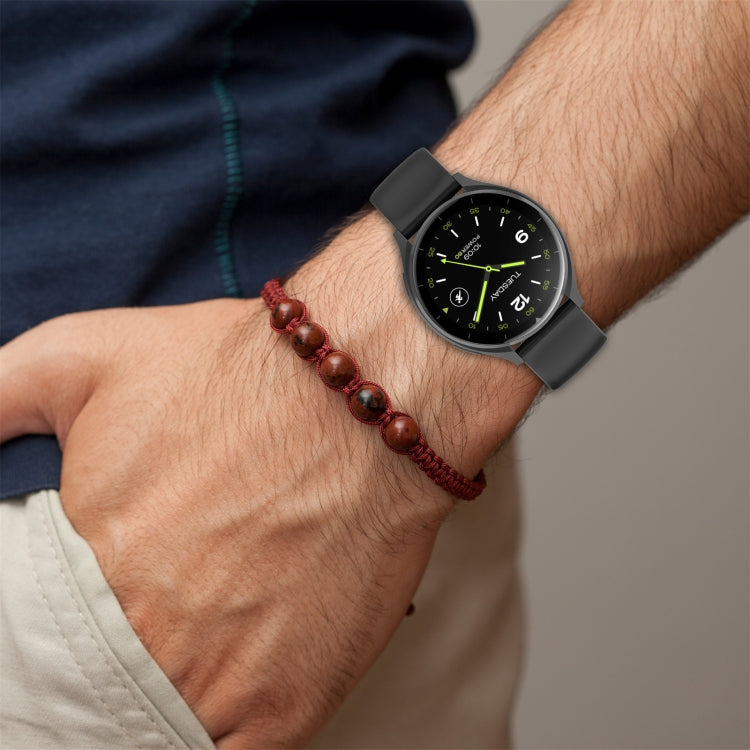 For Xiaomi Watch 2 Solid Color Metal Silver Buckle Silicone Watch Band, Size: L(Cyan) - free shipping - PMC TechLife - Order now!