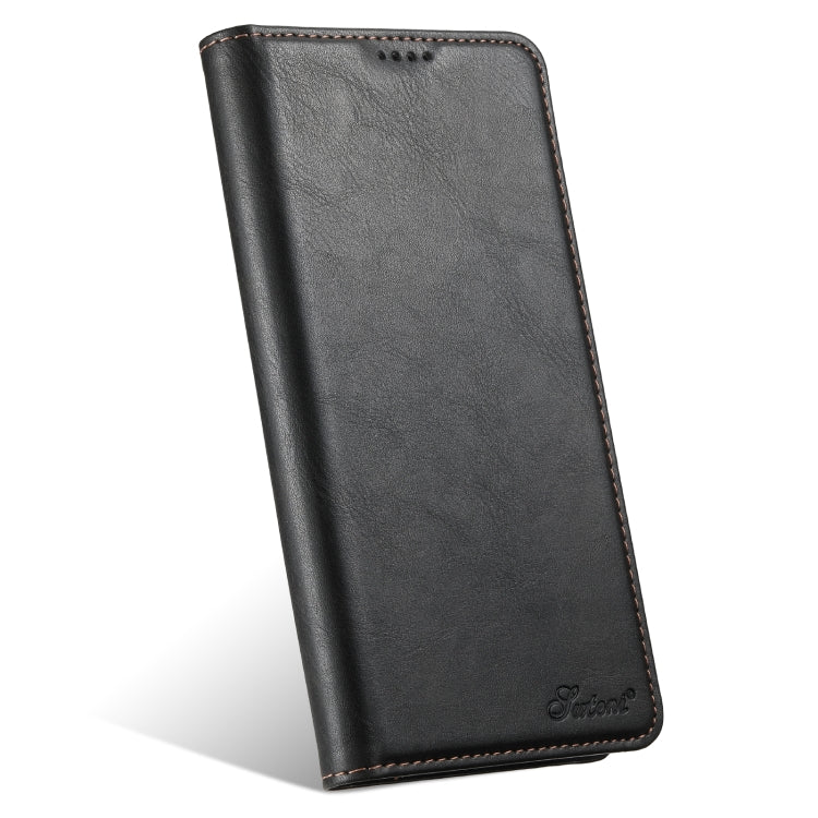 For Samsung Galaxy S24+ 5G Suteni J02 Oil Wax Wallet Leather Phone Case(Black) - Galaxy S24+ 5G Cases by Suteni | Online Shopping South Africa | PMC Jewellery | Buy Now Pay Later Mobicred