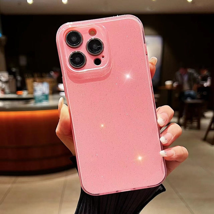 For iPhone 16 Pro Jelly Glitter Solid Color TPU Phone Case(Pink) - iPhone 16 Pro Cases by PMC Jewellery | Online Shopping South Africa | PMC Jewellery | Buy Now Pay Later Mobicred