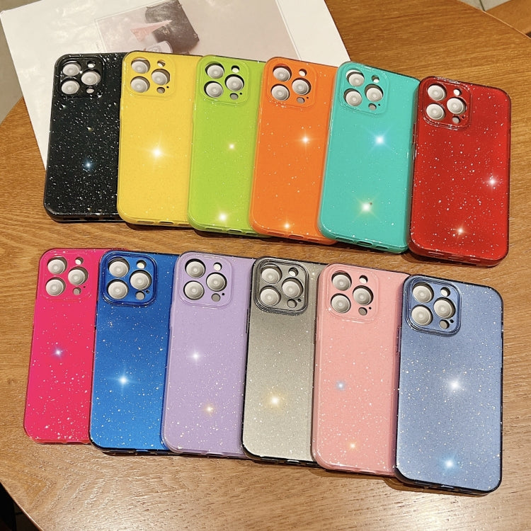 For iPhone 16 Jelly Glitter Solid Color TPU Phone Case(Green) - iPhone 16 Cases by PMC TechLife | Online Shopping South Africa | PMC TechLife | Buy Now Pay Later Mobicred
