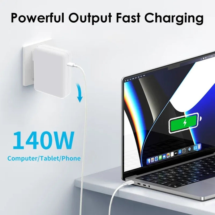 UK Plug 140W USB-C PD Power Adapter with Type-C to Magsafe3 Magnetic Charging Cable, Length: 2 m - Cable & Adapter by PMC Jewellery | Online Shopping South Africa | PMC Jewellery | Buy Now Pay Later Mobicred