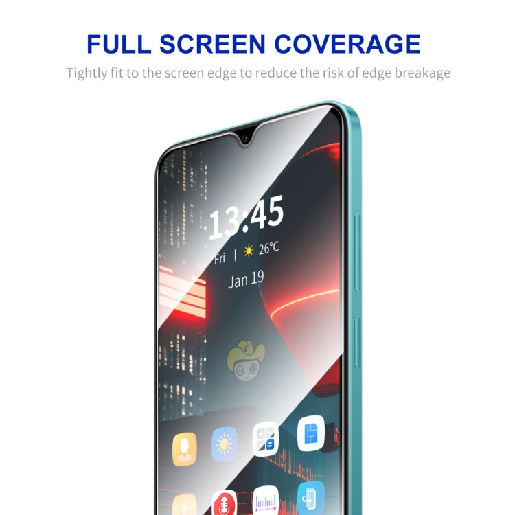 For OPPO A16e 2pcs ENKAY Full Glue High Aluminum-silicon Tempered Glass Film - OPPO Tempered Glass by ENKAY | Online Shopping South Africa | PMC Jewellery | Buy Now Pay Later Mobicred