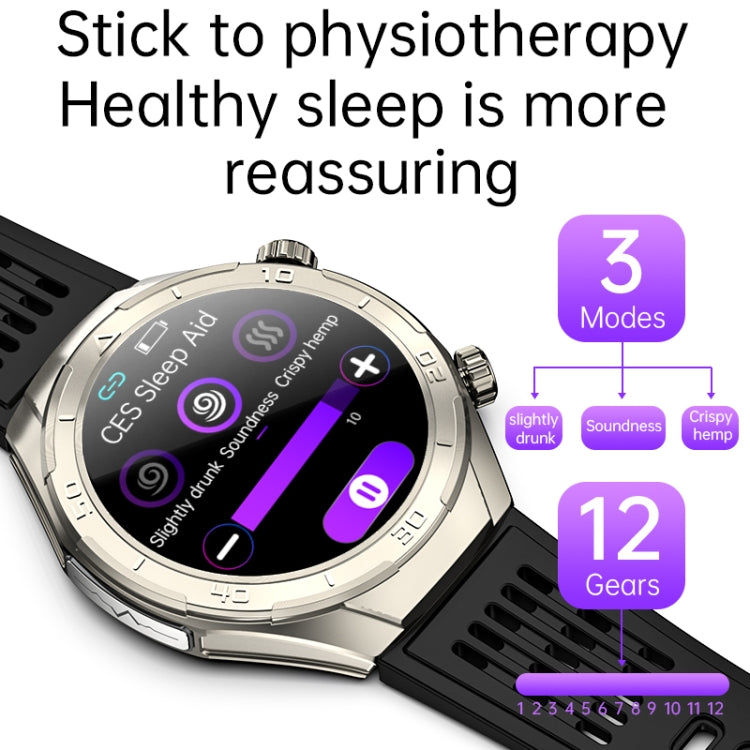 FD02 1.46 inch Color Screen Smart Watch, Support CES Sleep Aid / ECG Detection(Grey) - Smart Watches by PMC TechLife | Online Shopping South Africa | PMC TechLife