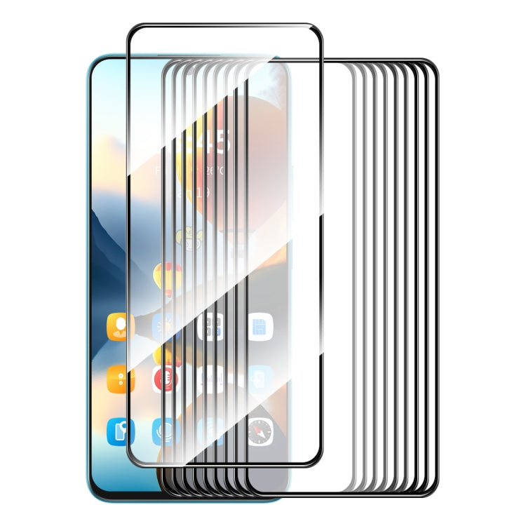 For Tecno Spark 10 Pro 10pcs ENKAY Full Glue High Aluminum-silicon Tempered Glass Film - Tecno Tempered Glass by ENKAY | Online Shopping South Africa | PMC TechLife | Buy Now Pay Later Mobicred