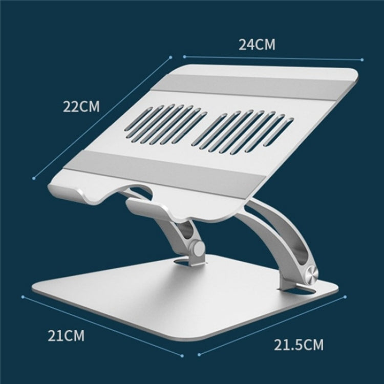 AS010-BMW Aluminum Alloy Notebook Computer Riser Desktop Laptop Stand Holder(Grey) - Laptop Stand by PMC Jewellery | Online Shopping South Africa | PMC Jewellery | Buy Now Pay Later Mobicred