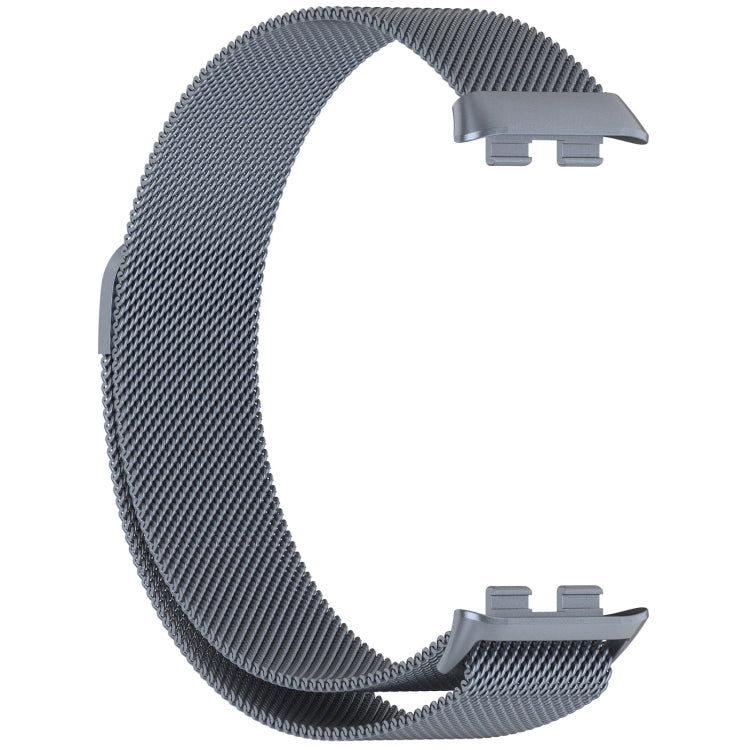 For Honor Band 9 Milan Magnetic Steel Mesh Watch Band(Gray) - Watch Bands by PMC Jewellery | Online Shopping South Africa | PMC Jewellery