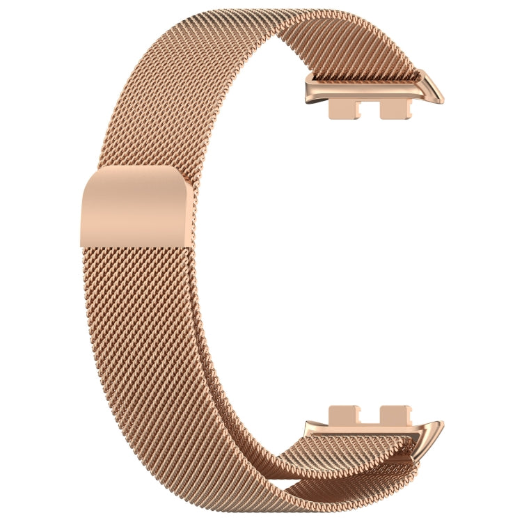 For Honor Band 9 Milan Magnetic Steel Mesh Watch Band(Rose Gold) - Watch Bands by PMC TechLife | Online Shopping South Africa | PMC TechLife