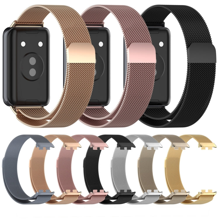 For Honor Band 9 Milan Magnetic Steel Mesh Watch Band(Silver) - Watch Bands by PMC TechLife | Online Shopping South Africa | PMC TechLife