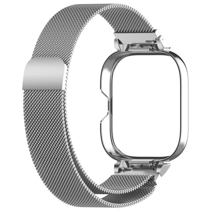 For CMF Watch Pro D395 Metal Frame + Milanese Integrated Magnetic Watch Band(Silver) - Watch Bands by PMC Jewellery | Online Shopping South Africa | PMC Jewellery