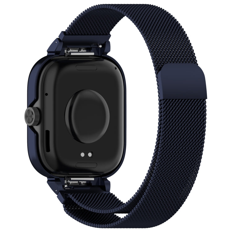 For CMF Watch Pro D395 Metal Frame + Milanese Integrated Magnetic Watch Band(Blue) - Watch Bands by PMC TechLife | Online Shopping South Africa | PMC TechLife