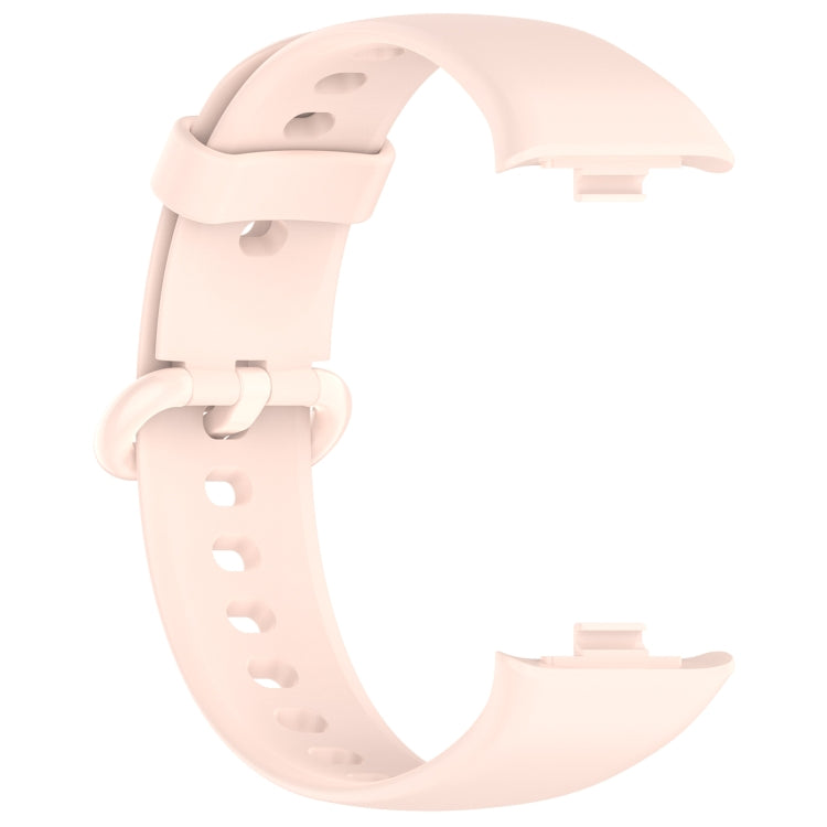 For Redmi Watch 4 Solid Color Colorful Buckle Silicone Watch Band(Light Pink) - Watch Bands by PMC Jewellery | Online Shopping South Africa | PMC Jewellery