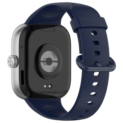 For Redmi Watch 4 Solid Color Colorful Buckle Silicone Watch Band(Dark Blue) - Watch Bands by PMC Jewellery | Online Shopping South Africa | PMC Jewellery