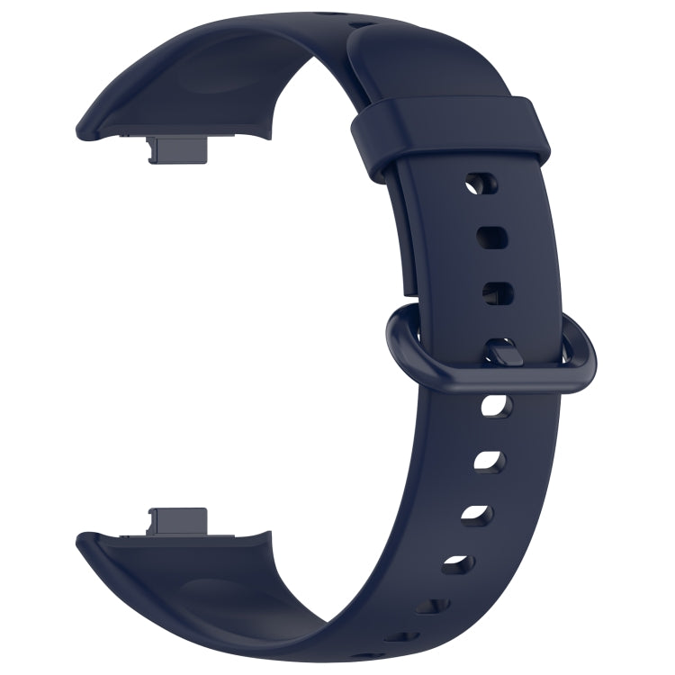 For Xiaomi  Mi Band 8 Pro Solid Color Colorful Buckle Silicone Watch Band(Dark Blue) - Watch Bands by PMC Jewellery | Online Shopping South Africa | PMC Jewellery