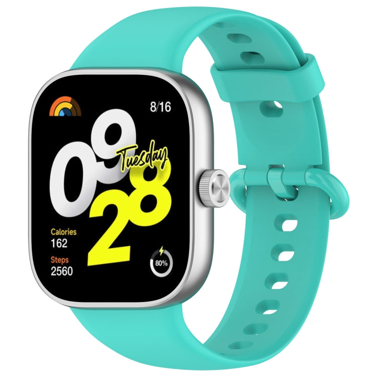 For Xiaomi  Mi Band 8 Pro Solid Color Colorful Buckle Silicone Watch Band(Teal) - Watch Bands by PMC Jewellery | Online Shopping South Africa | PMC Jewellery