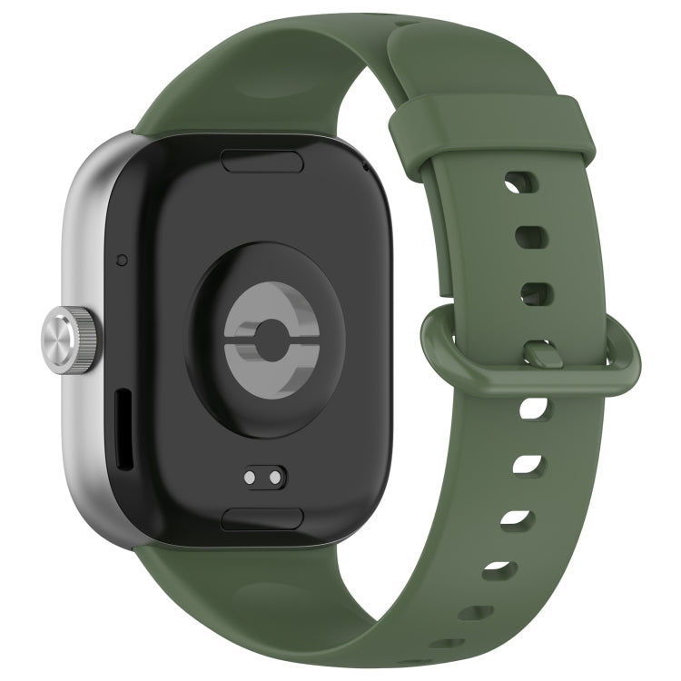 For Xiaomi  Mi Band 8 Pro Solid Color Colorful Buckle Silicone Watch Band(Dark Green) - Watch Bands by PMC Jewellery | Online Shopping South Africa | PMC Jewellery