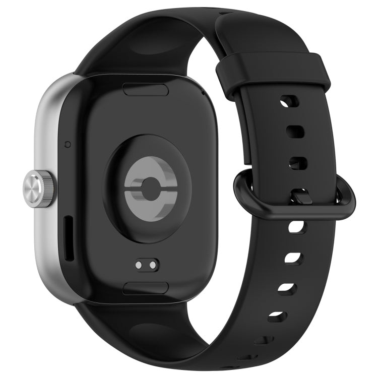 For Xiaomi  Mi Band 8 Pro Solid Color Colorful Buckle Silicone Watch Band(Black) - Watch Bands by PMC Jewellery | Online Shopping South Africa | PMC Jewellery